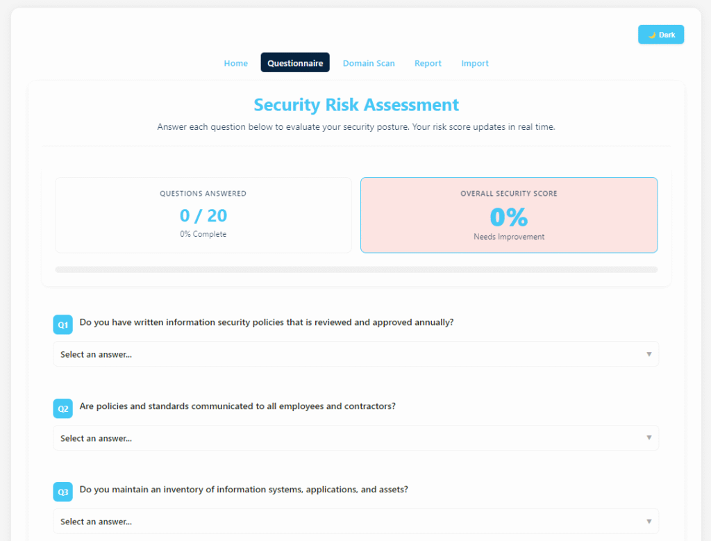 risk assessment tool